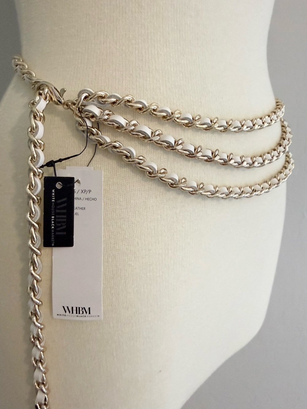 NWT • White House Black Market Triple Chain Belt - Picture 10 of 10